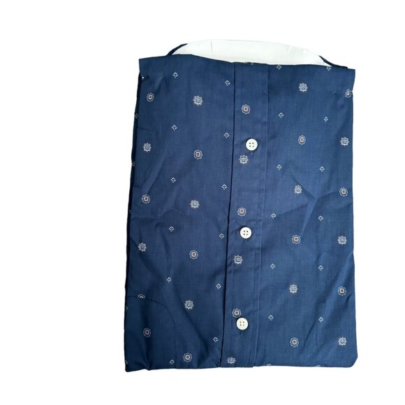 Saddlebred Classic Fit Button-Down Shirt XLT Blue Easy Care - Picture 2 of 12